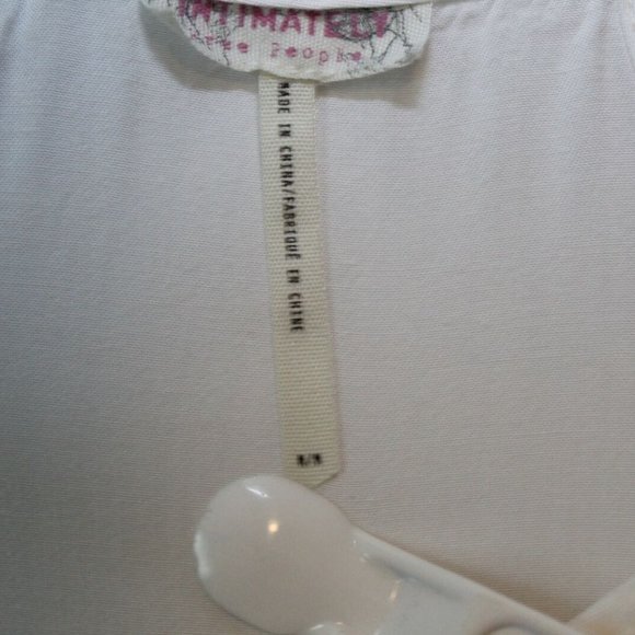 Intimately Free People Tattered Up Shredded Trim Slip Dress White Medium H12845 - Picture 5 of 11